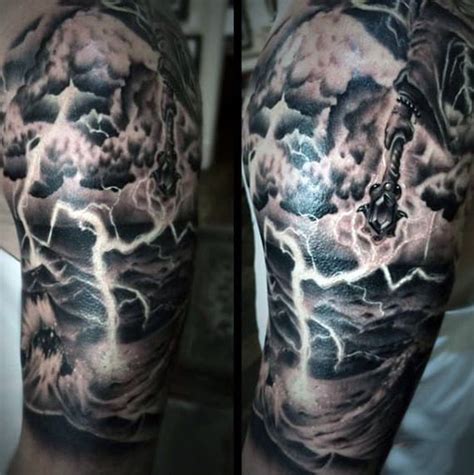 Lightning Tattoo Cloud Tattoo Cloud Tattoo Design