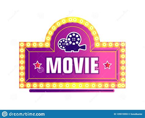 View our portfolio of film logos. Movie Camera And Stars Logo, Filmmaking Industry Isolated ...