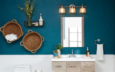 The lights sit above the mirrored doors to provide plenty of brightness, and their slimline design is neat and attractive. Vanity Light Height - The Home Depot