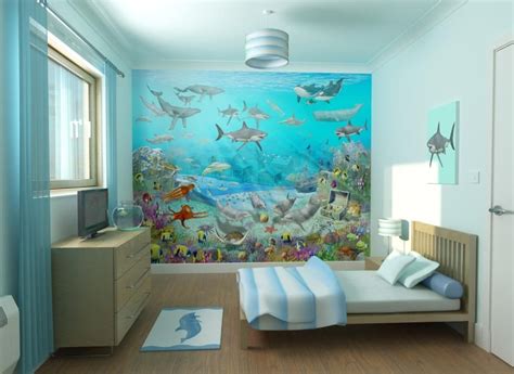 Ocean Themed Room For Kids Kids Bedroom Wallpaper Wall Murals