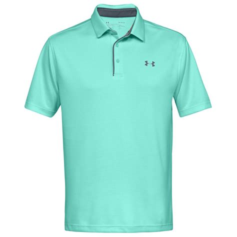 Under Armour Mens Golf Tech Wicking Textured Soft Light Polo Shirt Ebay