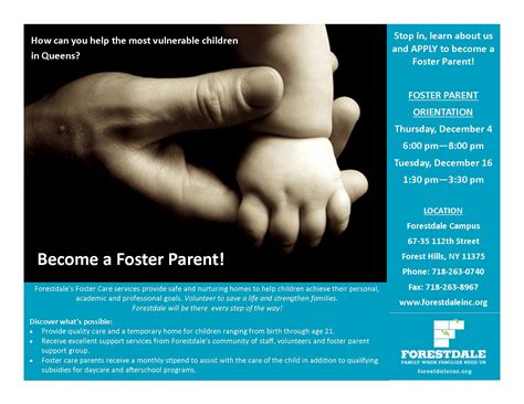 Forestdale Foster Parent Orientation Office Of The Queens Borough