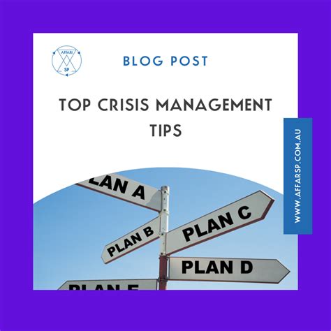 Top Crisis Management Tips Affari Sp