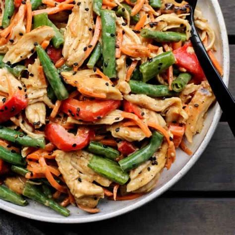 1/2 cup (130 g) smooth peanut butter. Chinese Chicken Salad | a farmgirl's dabbles