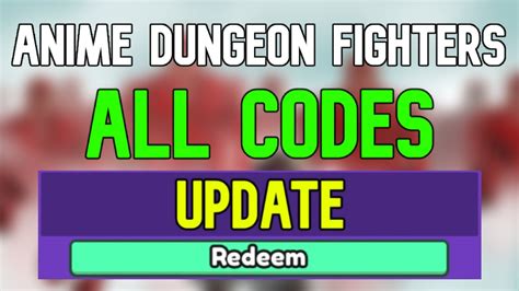 New Anime Dungeon Fighters Codes Roblox Anime Dungeon Fighters Codes
