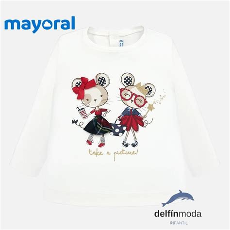 Camiseta Manga Larga De Bebe Niña Mayoral Niña Rosa Camisetas De