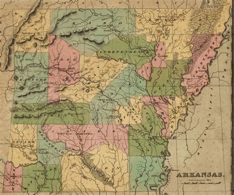 Mapping The Arkansas Territory Then And Now Roberts Library