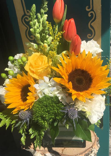 Sunflower Vase Arrangement in Los Angeles, CA | Highland Park Florist