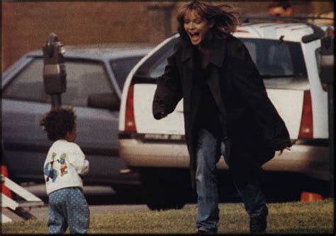 Michelle Pfeiffer Playing With Her Daughter Claudia Rose On The Set Of