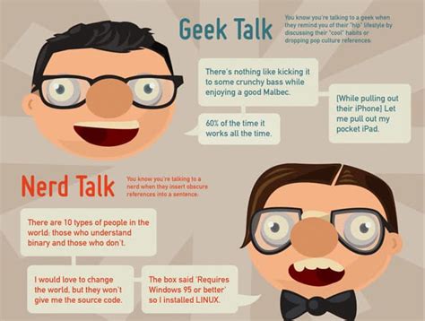 Geek Vs Nerd Infografika
