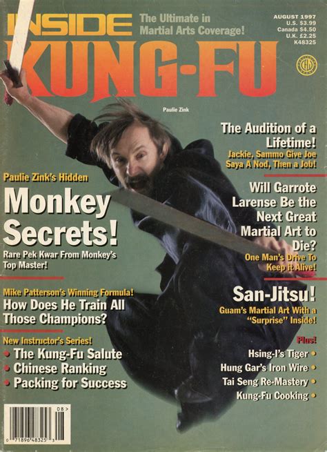 Monkey Kung Fu Paulie Zink Known As Americas Monkey King