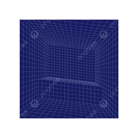 Perspective Grid Vector Design Images Room Grid Blue Line Perspective