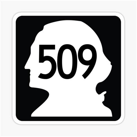Washington State Route 509 Area Code 509 Sticker For Sale By Srnac