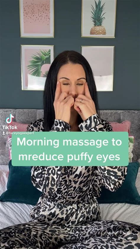 Morning Massage To Reduce Puffy Eyes [video] Puffy Eyes Skin Care Routine Face Yoga