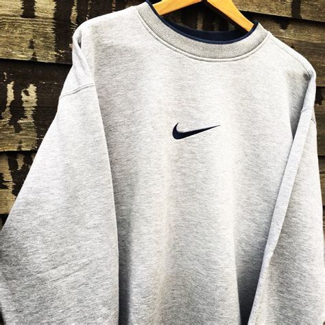 Retro Nike Grey Sweatshirt Size Xl Fits L Xl Depop Retro