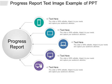Progress Report Text Image Example Of Ppt Templates Powerpoint