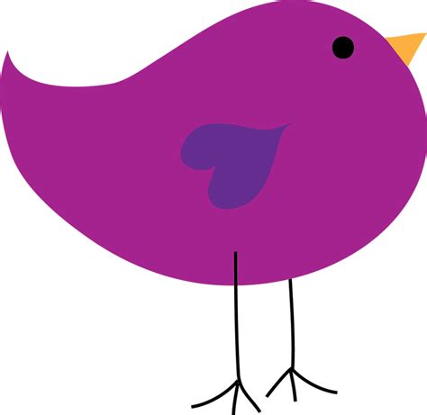 Purple Love Bird Clipart Full Size Clipart 2342455 Pinclipart