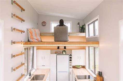 Tiny House On Wheels With A Floating Officestudy Loft