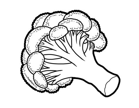 Broccoli Coloring Page
