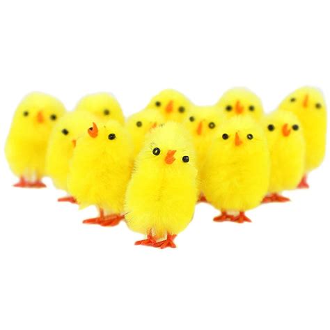 36pcs Simulation Easter Chick Yellow Mini Lovely Artificial Home