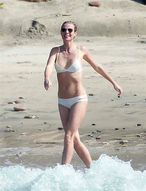 Gwyneth Paltrow In White Bikini Mexico January 2016 • Celebmafia