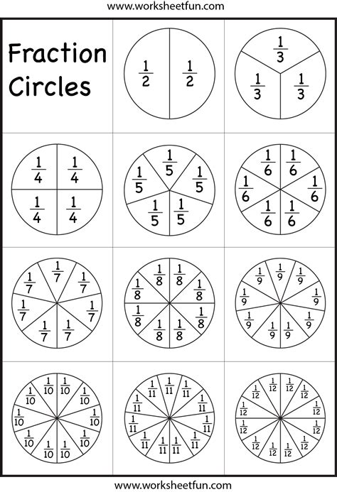 Fraction Circles Worksheet Free Printable Worksheets Worksheetfun