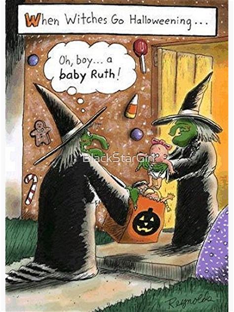 Halloween Funny Witches Trick Or Treat Poster For Sale By