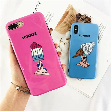 Cases For Iphone 6 Summer Candy Color Ice Cream Pattern Phone Case For