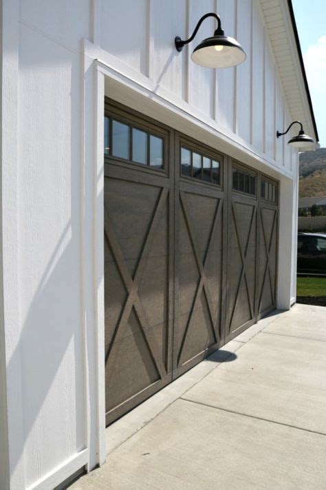 Any style of sectional garage doors from traditional to modern can be finished with this specialized paint. Modern Farmhouse Garage Doors. Magleby Communities ...