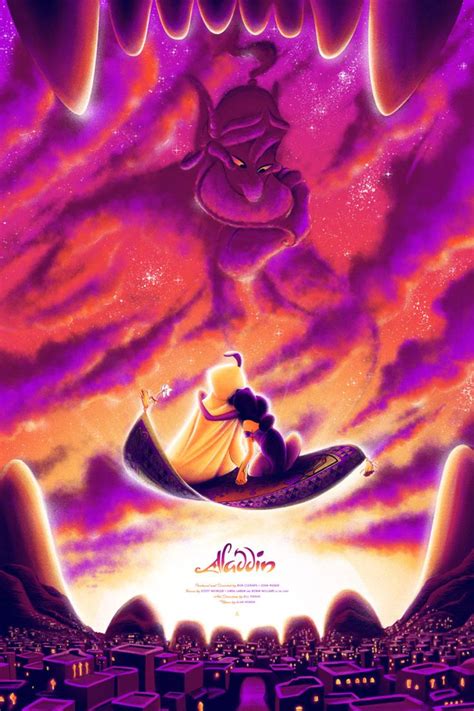 20 Beautifully Illustrated Alternative Movie Posters Disney Aladdin