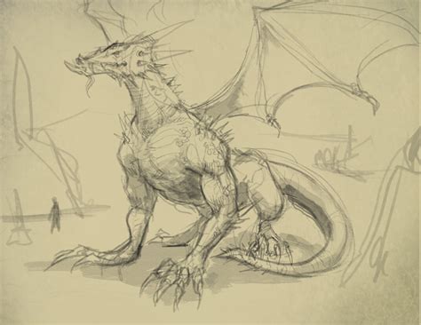 Cool dragon drawings drawing ideas dragon eye drawing dragon sketch. How to draw a dragon - drawing and digital painting ...