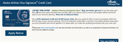 Maybe you would like to learn more about one of these? Alaska Airlines 30,000 Miles + $100 Statement Credit + $0 Companion Fare - Doctor Of Credit