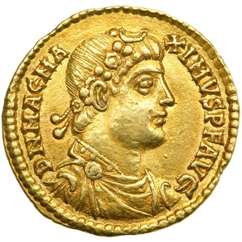 Magnus Maximus Ad 383 388 Gold Solidus 459 G Minted At London