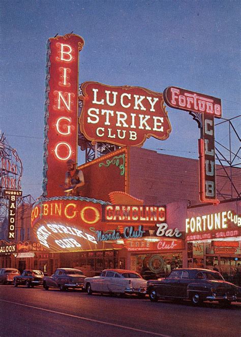 Whitedogblog Vintagelasvegas Las Vegas 1954 Fremont Streets