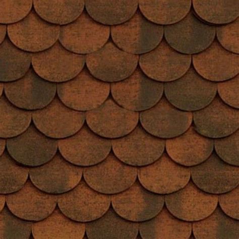 An Image Of A Brown Roof That Looks Like Fish Scales