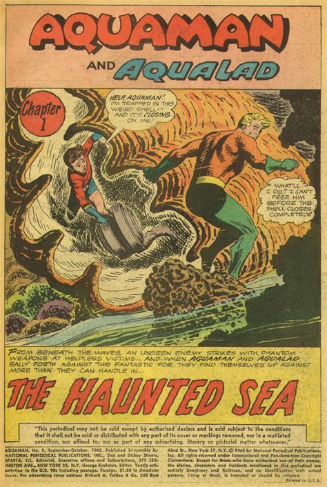 1965 Aquaman 5 The Haunted Sea 1962