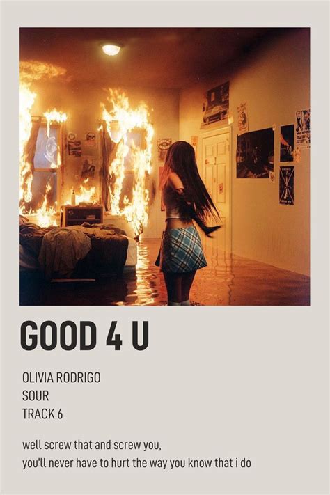 Good 4 U Olivia Rodrigo Polaroid Postcard
