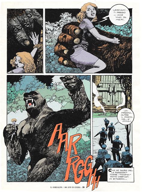 Sergio Toppi Fumetto King Kong Comic Book Layout Comic Books Art Comic Art King Kong