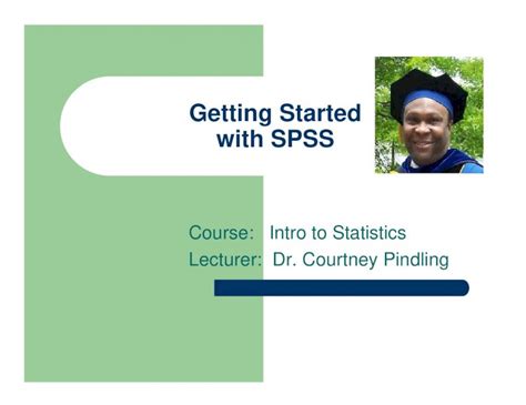 Pdf Getting Started With Spss Installing Spss