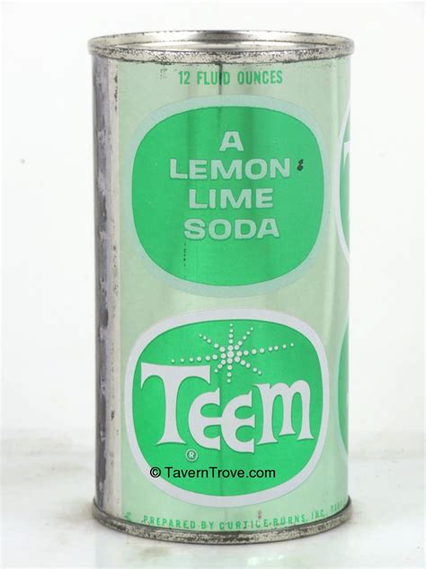 Item 97102 1962 Teem Lemon Lime Soda Pepsi Oakfield New York Flat