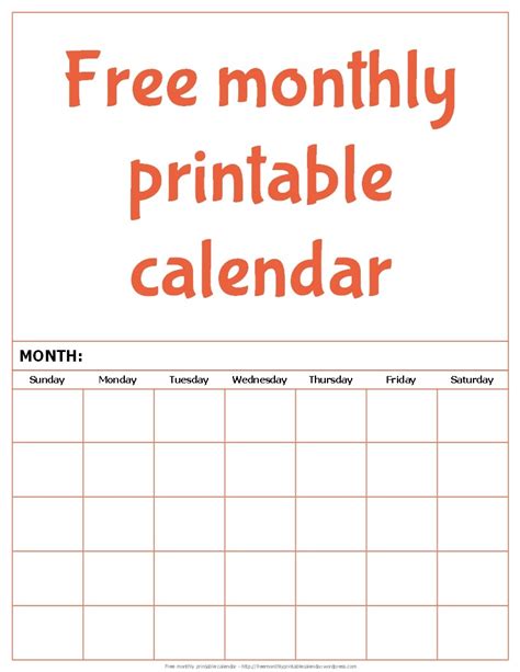 Free Printable Calendar I Can Type In Month Calendar Printable Blank