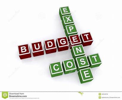Budget Cost Clipart Expense Words Crossword Management
