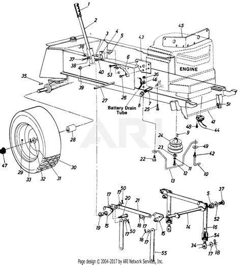 Mtd Ranch King Mdl 834 Parts Diagram For Deck Linkage
