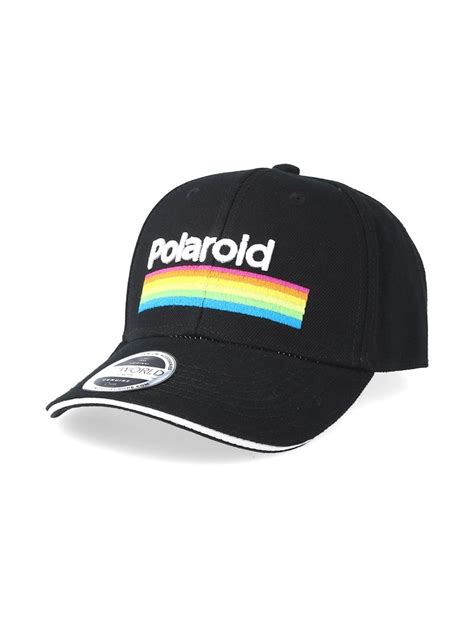 Black Polaroid Cap Casual Design Top Hats
