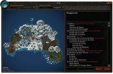 Wow Atlas Dungeon Locations Addon Dragonflightwrath Of The Lich King