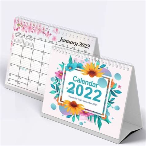 2022 Year Desk Calendar With Monthlyanddaily Plan Custom Pages China