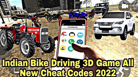 Indian Bike Driving 3d Game All New Chert Code 2022 Most Video Shiyal