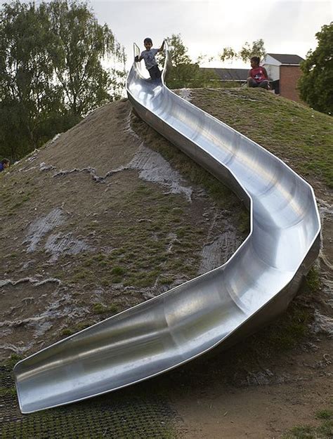 An Idea For The Slope Playground Slide Natural Playground Playground