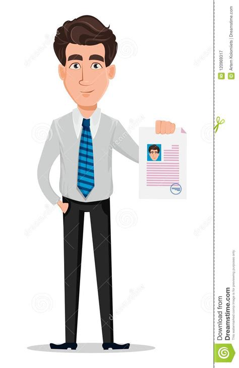 Business Man In Office Style Clothes Stock Vector Illustration Of