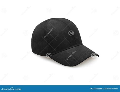 Black Baseball Cap Isolated On White Background Baseball Cap In Angles